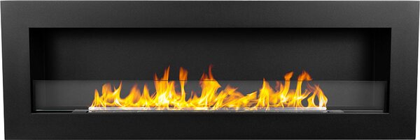 Divina Fire Camino a Bioetanolo da Parete Biocamino 120x40 Siena 120 Nero - DF1200SIENA