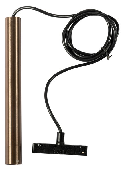 Lampada a sospensione moderna bronzo scuro per sistema binario monofase - Slimline Keno