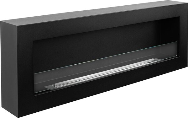 Divina Fire Camino a Bioetanolo da Parete Biocamino 120x40 Siena 120 Nero - DF1200SIENA