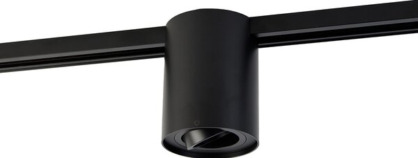 Faretto da binario monofase nero moderno - Iconic Rondoo Up
