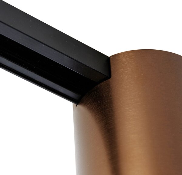 Faretto da binario monofase moderno bronzo scuro - Iconic Rondoo Up