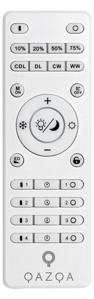 Sistema di illuminazione su binario moderno con 4 faretti neri monofase 200 cm - Magnetic Gert