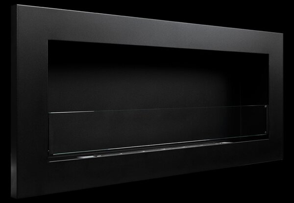Divina Fire Camino a bioetanolo da parete o incasso Livorno Nero 90x12x40 h - DF91021