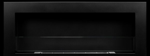 Divina Fire Camino a bioetanolo da parete o incasso Livorno Nero 90x12x40 h - DF91021
