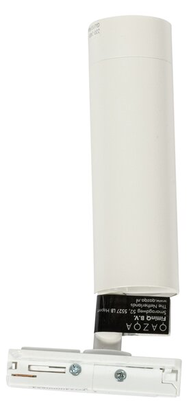 Faretto moderno bianco per sistema a binario monofase 35 mm - Iconic Jeana Luxe
