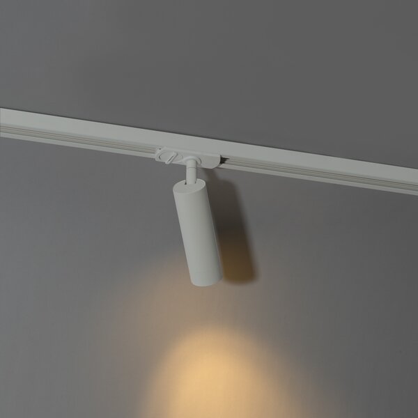 Faretto moderno bianco per sistema a binario monofase 35 mm - Iconic Jeana Luxe