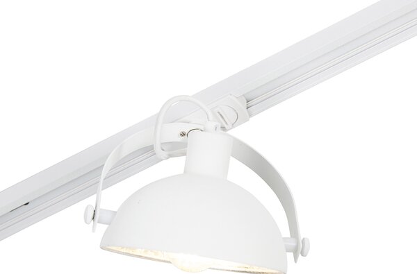 Sistema a binario monofase con 3 faretti orientabili bianchi - Magnax