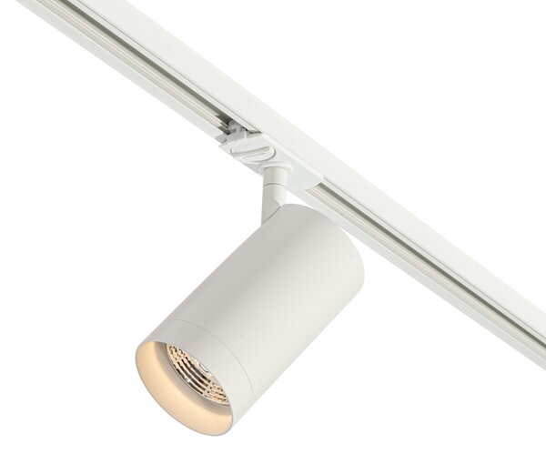 Faretto moderno bianco per sistema a binario monofase 70 mm - Iconic Jeana Luxe