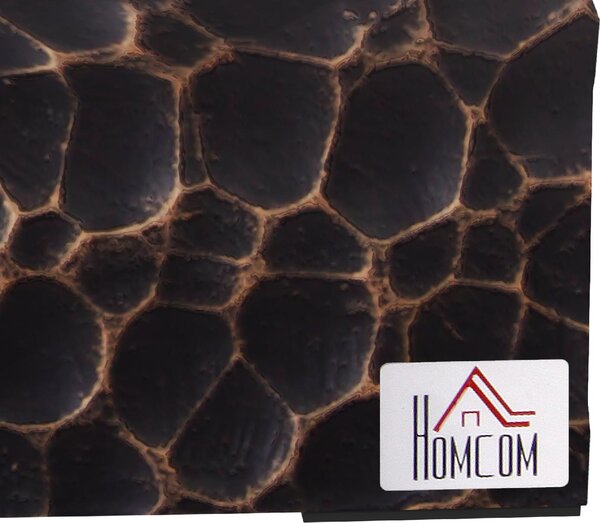 DecHome Camino a Bioetanolo da Tavolo con Bruciatore da 1.15L e Pannello in Vetro 33x16x18cm Nero