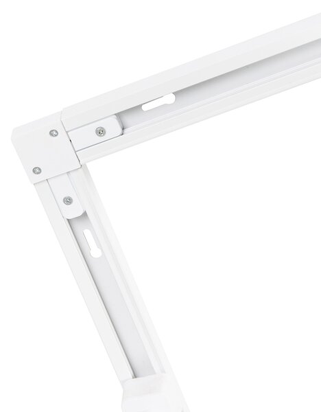 Sistema a binario monofase con 6 faretti orientabili bianchi - Magnax Jeana