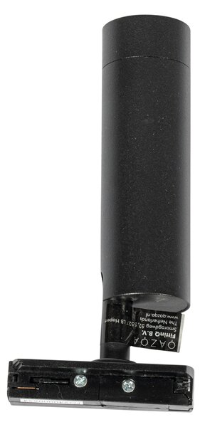 Faretto moderno nero per sistema a binario monofase da 35 mm - Iconic Jeana Luxe