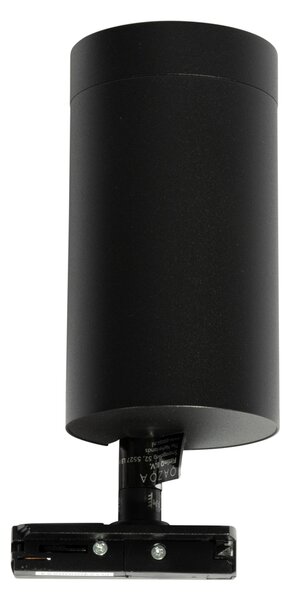 Faretto moderno nero per sistema a binario monofase 70 mm - Iconic Jeana Luxe