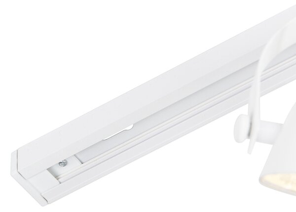 Sistema a binario monofase con 3 faretti orientabili bianchi - Magnax