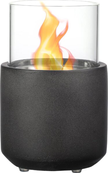 DecHome Camino a Bioetanolo da Tavolo con Serbatoio da 0.4L 12x12x19cm Grigio Scuro - 308V00CG-820
