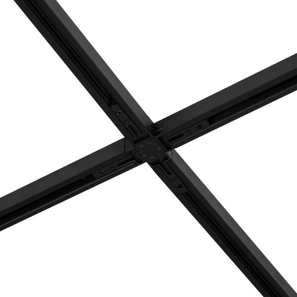 Sistema di illuminazione su binario moderno con 10 faretti beige e neri monofase - Slimline Uzzy