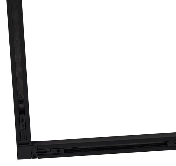 Sistema di illuminazione a binario moderno con 6 faretti beige e neri monofase - Slimline Uzzy