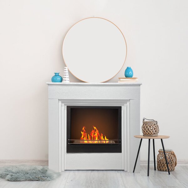 Divina Fire Camino a Bioetanolo da Terra Bellini in Legno Bianco 96x35xh96 cm - DF95597