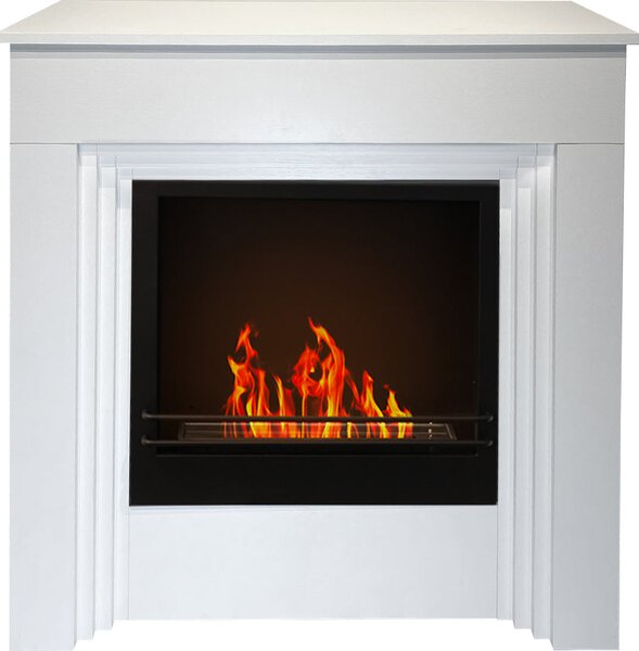 Divina Fire Camino a Bioetanolo da Terra Bellini in Legno Bianco 96x35xh96 cm - DF95597