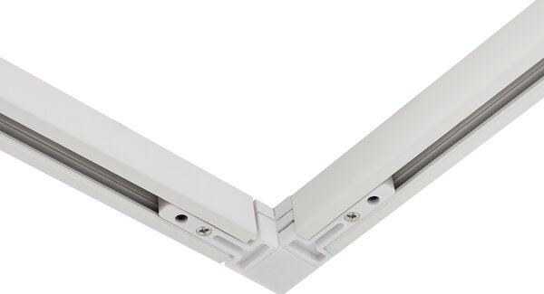 Sistema di illuminazione a binario moderno con 6 faretti bianchi monofase - Slimline Uzzy