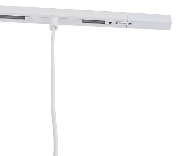 Sistema di illuminazione su binario moderno con 3 luci a sospensione beige e bianche monofase - Slimline Keno