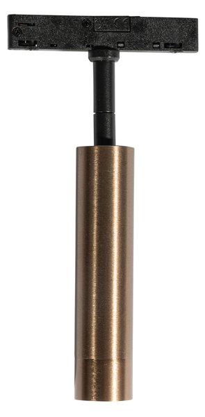 Faretto moderno bronzo scuro per sistema binario monofase - Slimline Uzzy
