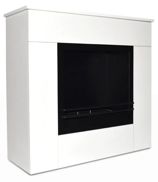 Divina Fire Camino a Bioetanolo da Terra in Legno Bianco Michelangelo 96x36x90h cm - DF96496