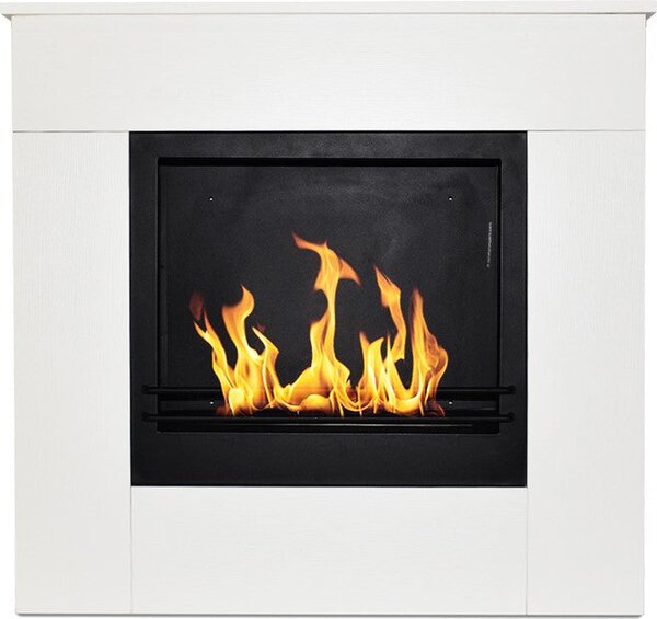 Divina Fire Camino a Bioetanolo da Terra in Legno Bianco Michelangelo 96x36x90h cm - DF96496