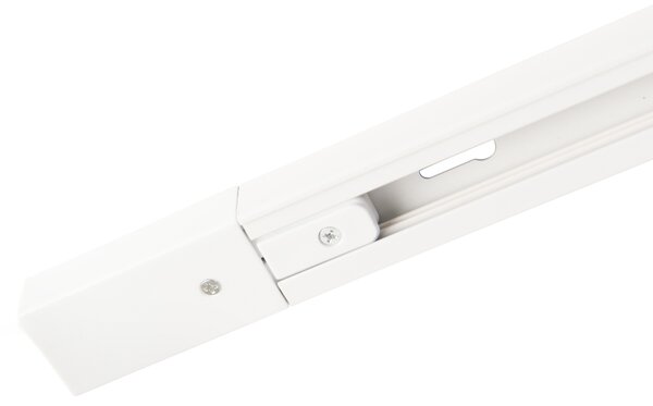 Sistema di illuminazione a binario moderno con 6 faretti bianchi monofase 200 cm - Iconic Jeana