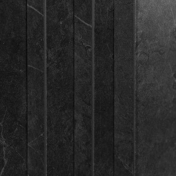 Divina Fire Camino a Bioetanolo da Terra Bellini in Legno effetto Marmo Nero 96x35xh96 cm - DF95600