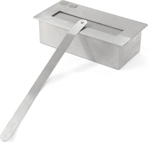 Divina Fire Camino a Bioetanolo da Terra con Bruciatore da 1.2 L 89.5xP28x90.5h cm colore Bianco Jefferson - DF87058