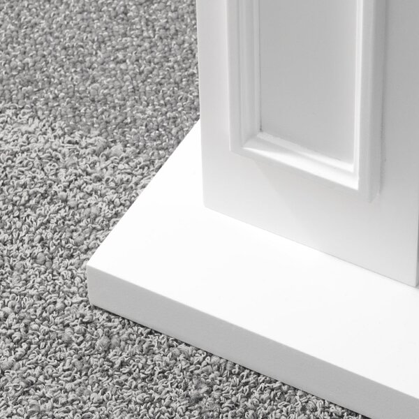 Divina Fire Camino a Bioetanolo da Terra con Bruciatore da 1.2 L 89.5xP28x90.5h cm colore Bianco Jefferson - DF87058