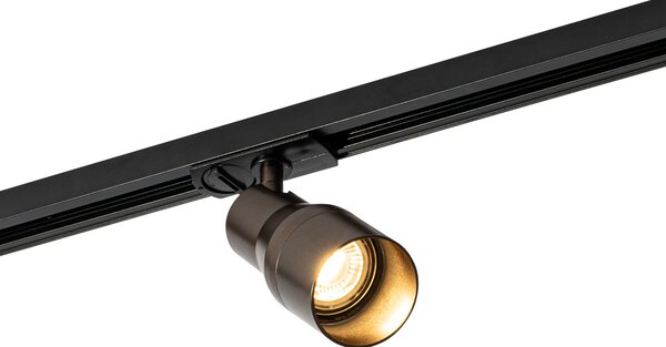 Faretto moderno bronzo scuro per sistema binario monofase - Iconic Kohua