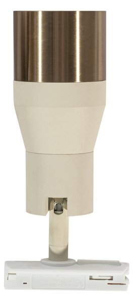 Faretto moderno beige con oro per sistema a binario monofase GU10 50mm - Iconic Kohua