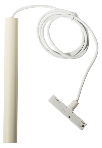 Lampada a sospensione moderna bianca e beige per sistema binario monofase - Slimline Keno