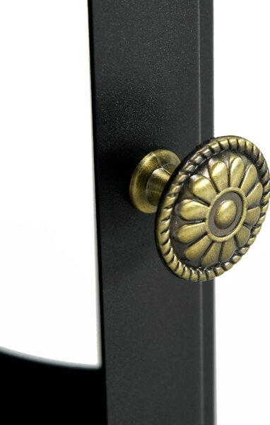 DecHome Camino a Bioetanolo in Acciaio Inox con Bruciatore da 1.2L per 3 Ore di Durata 36x26x54cm colore Nero - 890BKS391