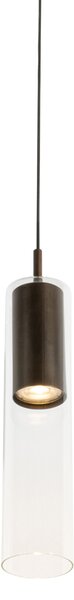 Lampada a sospensione moderna bronzo scuro per sistema a binario monofase - Iconic Lloyd