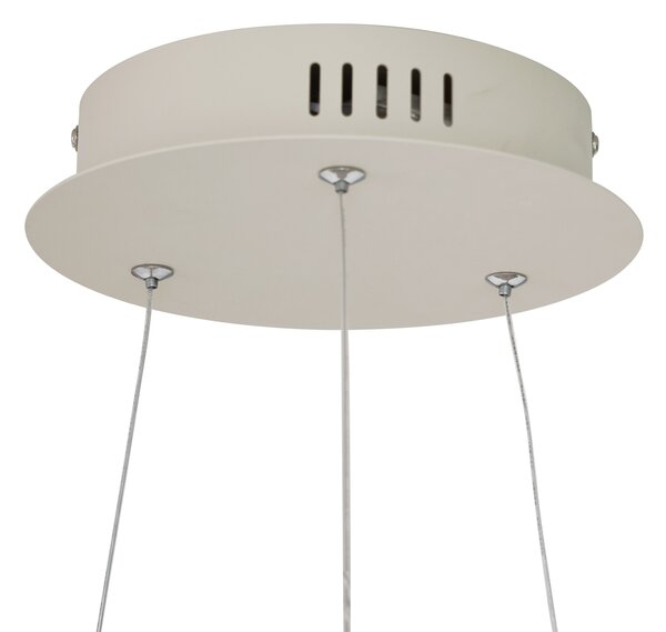 Lampada a Sospensione di Design Beige 60cm incl. LED Dimmerabile a 3 Livelli - Girello