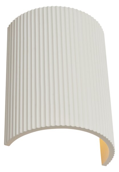 Lampada da parete scandinava beige ovale - Plaster