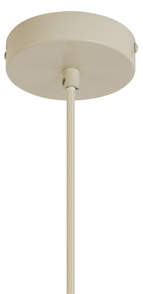 Lampada a sospensione retrò beige con vetro opaco - Fedde