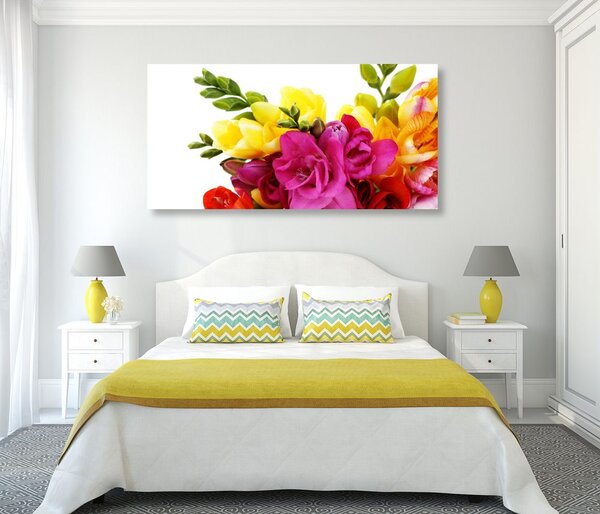 Quadro su tela – Bouquet di fresie