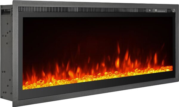 Divina Fire Camino Elettrico Caminetto da Parete a Incasso Frontale CHICAGO130 L127xP14xH45 - DF103966