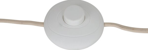 Lampada da terra retrò beige con vetro opaco - Fedde