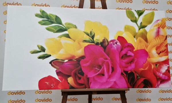 Quadro su tela – Bouquet di fresie