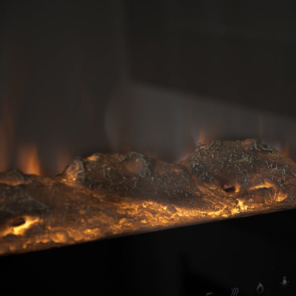 Divina Fire Camino elettrico caminetto da parete a incasso Chicago 101.6x14x54.6 h - DF91387