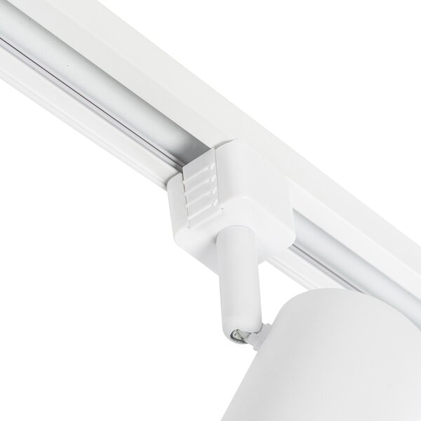 Sistema di illuminazione a binario Smart con 10 faretti bianchi monofase incl. 10 Wifi GU10 50mm - Iconic Jeana