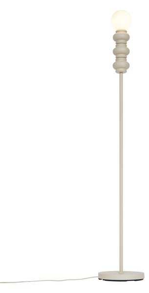 Lampada da terra retrò beige con vetro opaco - Fedde