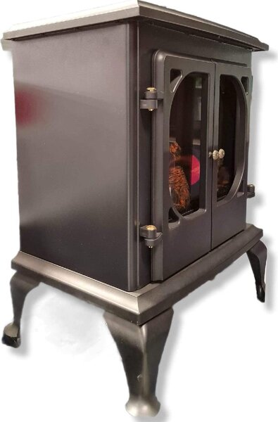 Niklas Camino elettrico 2000W elettrostufa 47x31xH63cm riscaldamento casa design NIKLAS