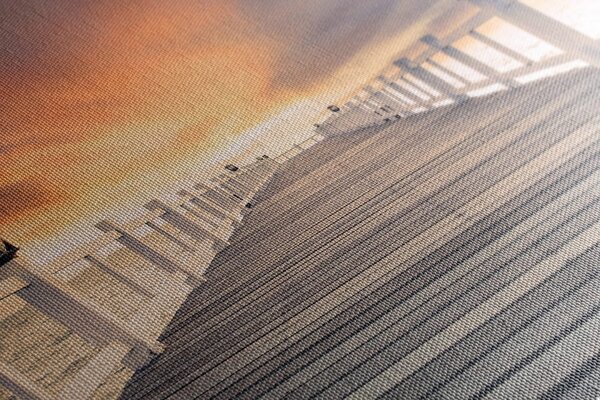 Quadro su tela – Vecchio molo di legno