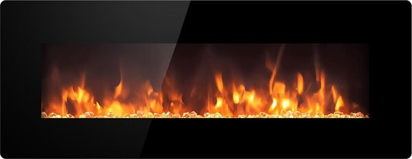 Divina Fire Camino elettrico caminetto da parete Dallas 127x11x50 h - DF91388