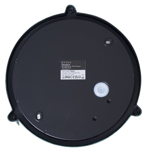 Lampada da parete per esterni verde rotonda IP44 - Noutica